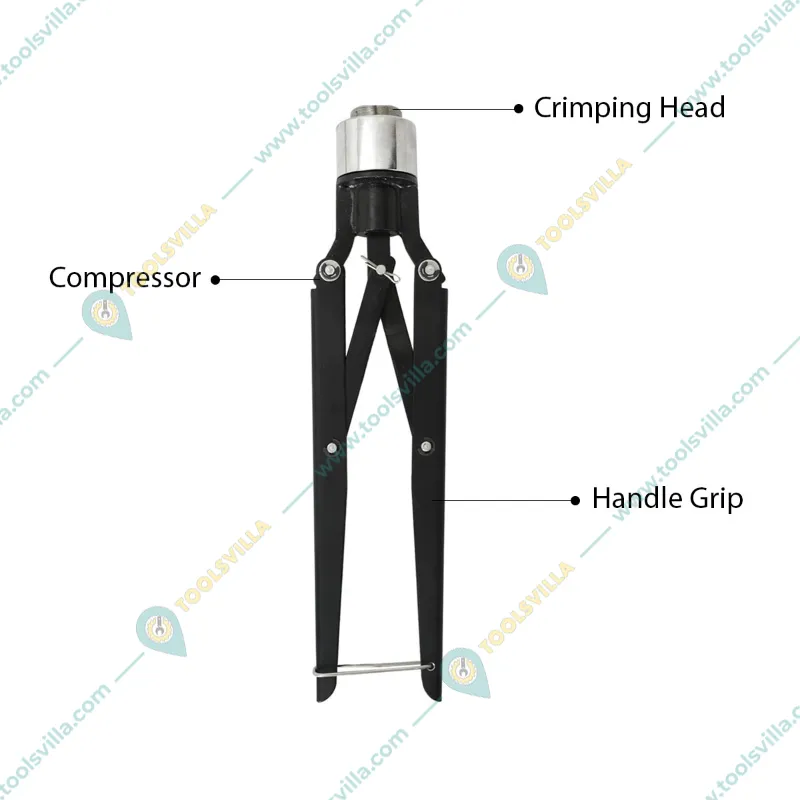 Perfume Bottle Crimping Machine for Metal Lid Cap Sealing, 15mm