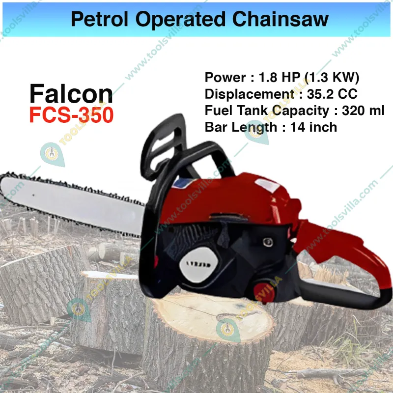 Falcon 35.2-cc Petrol Operated Chainsaw with 14 inch Guide Bar | FCS-350