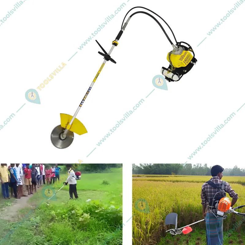 Kisankraft KK-SBC-4302, 2 Stroke Backpack Brush Cutter of 43 CC and Petrol Operated Engine 