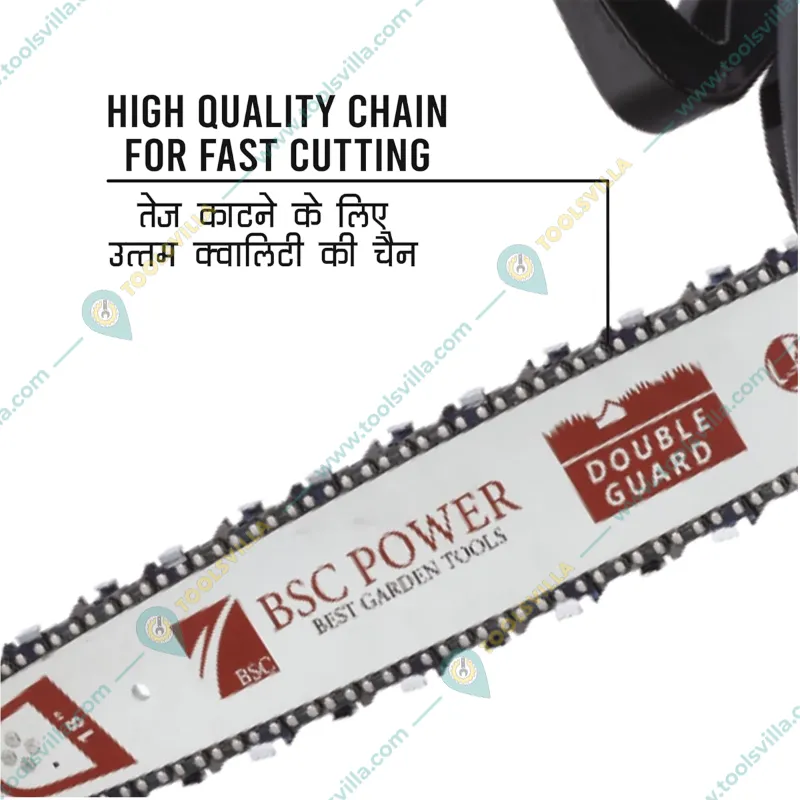 BSC Power 7200, 72-cc Petrol Chainsaw with 22 inch Guide Bar for Landscaping, Wood Logging/Cutting and Tree Felling