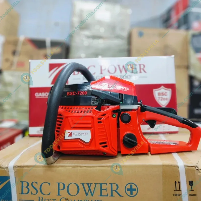 BSC Power 7200, 72-cc Petrol Chainsaw with 22 inch Guide Bar for Landscaping, Wood Logging/Cutting and Tree Felling