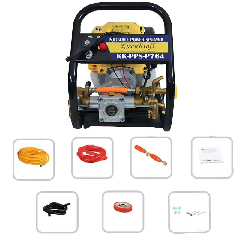 Kisankraft 4 Stroke Portable Power Sprayer KK-PPS-P764, With 10 Meter Hose Pipe And & Spray Gun