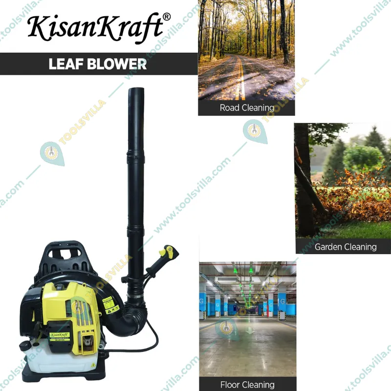 Kisankraft KK-LBV-650, 63-cc Backpack Petrol Leaf Blower | 300 L/sec Air Volume