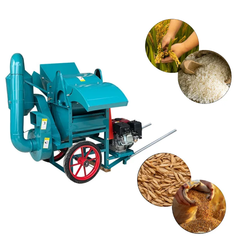 Multi Crop Thresher Machine with 6.5HP Engine, Production Capacity 600-800 kg per hour