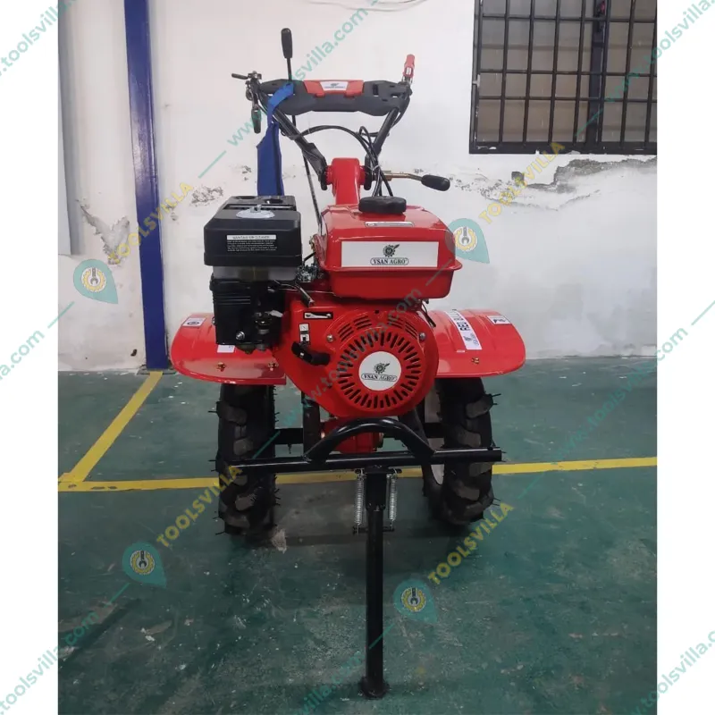 VSAN Agro Red Bull 3.0, 7HP 212CC 4-Stroke Petrol Power Tiller with Attachments