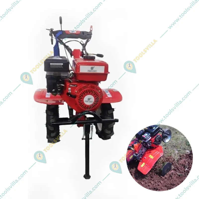 VSAN Agro Red Bull 3.0, 7HP 212CC 4-Stroke Petrol Power Tiller with Attachments