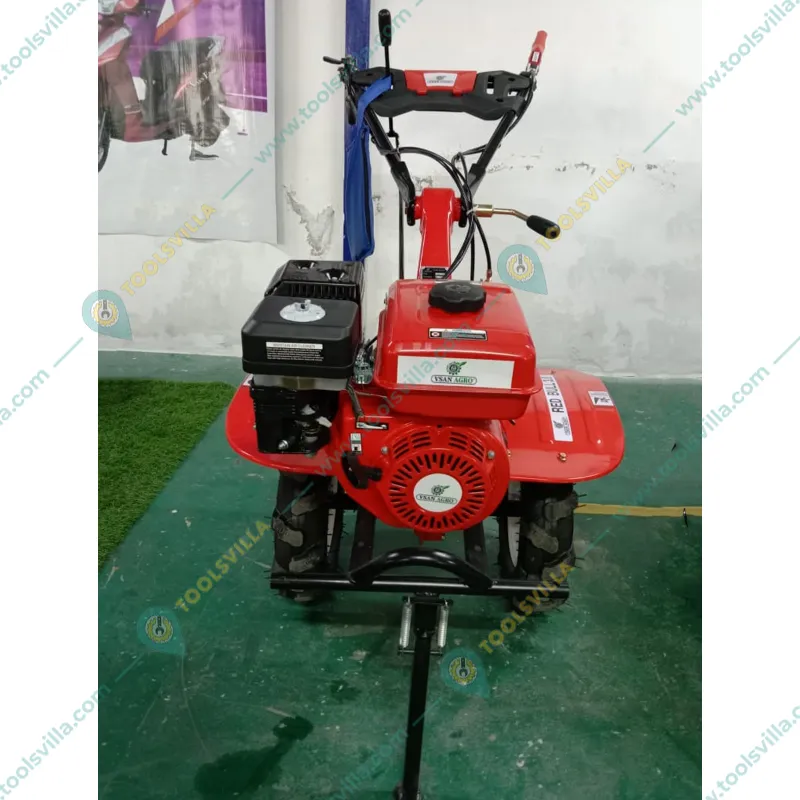 VSAN Agro Red Bull 3.0, 7HP 212CC 4-Stroke Petrol Power Tiller with Attachments