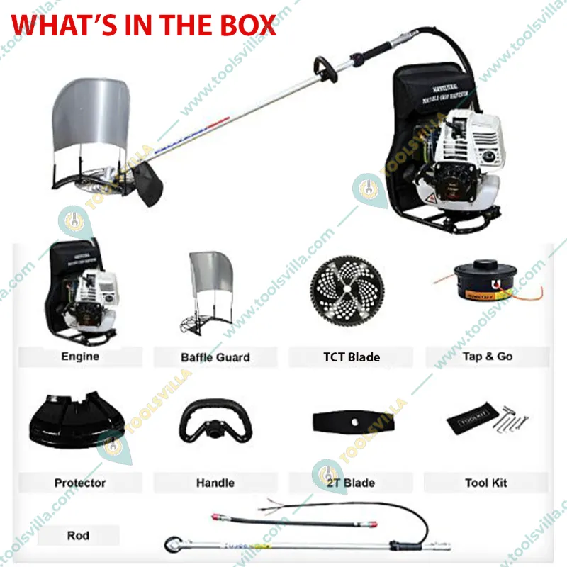 Really RAPL-PCHB-139FK, Multi Crop Brush Cutter With 4 Stroke 31 CC Jonathan Engine With Multifunctional Accessories
