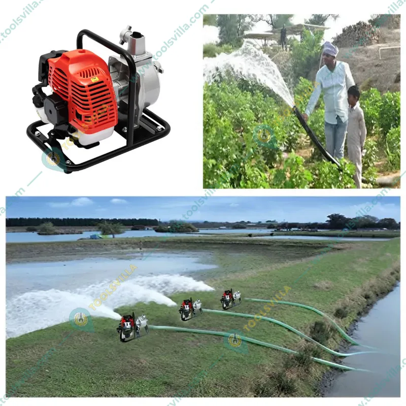Heavy Duty 2-stroke 1.5 inch Petrol Water Pump for Irrigation Purposes