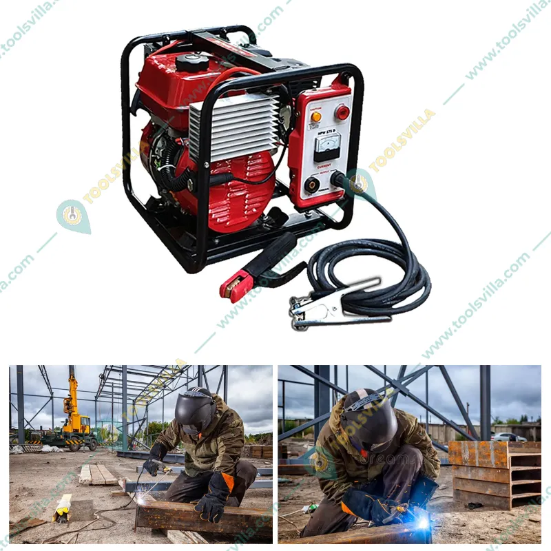 HPM 175 Amp Recoil Start Petrol Run Arc Welding Generator Machine(HPW 175 D)