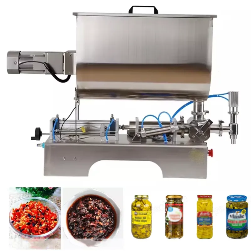 Mahalaxmi Machines 100-1000 ml Stainless Steel Pneumatic Pickle Filling Machine, 1 to 25 Bottles/min Filling Speed