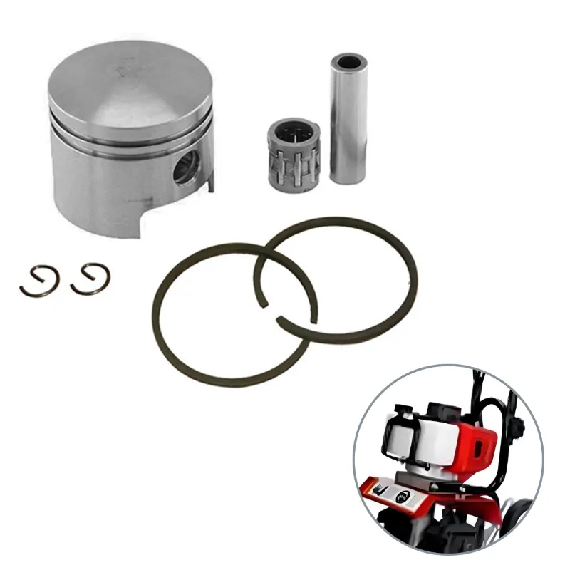 Piston & Ring Set for 2 Stroke 52 cc Engine Mini Tiller