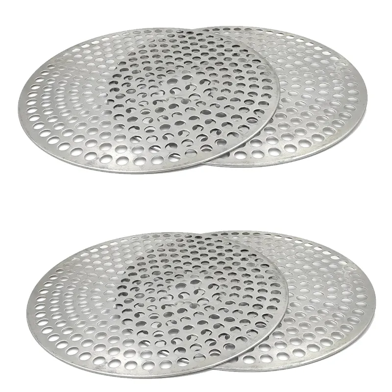 4 pcs Perforated Round Pizza Tray for Oven, Aluminum Body(Size-9 inch)