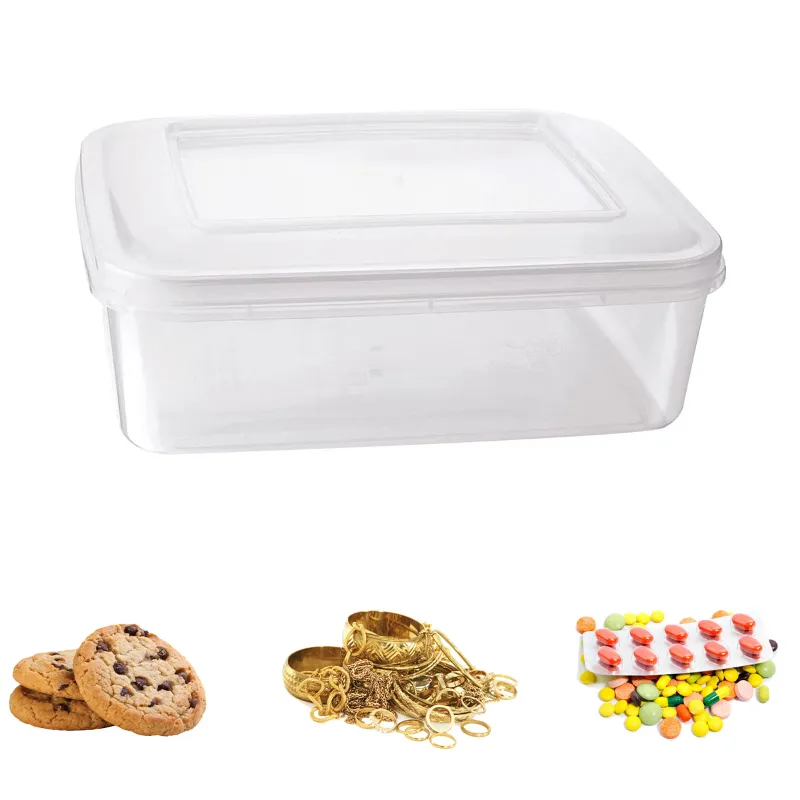 High Quality Plastic Containers 26.8X19.6X11.5 cm (Pack of 12)