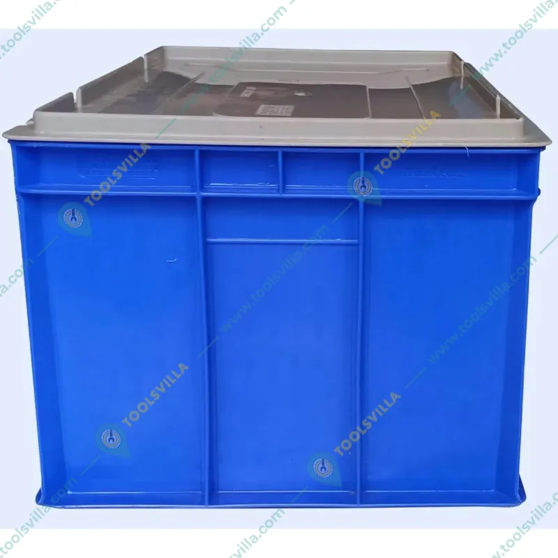 SINGHAL 32 L Plastic Crates with Lid  500x325x250 mm, Pack of 2