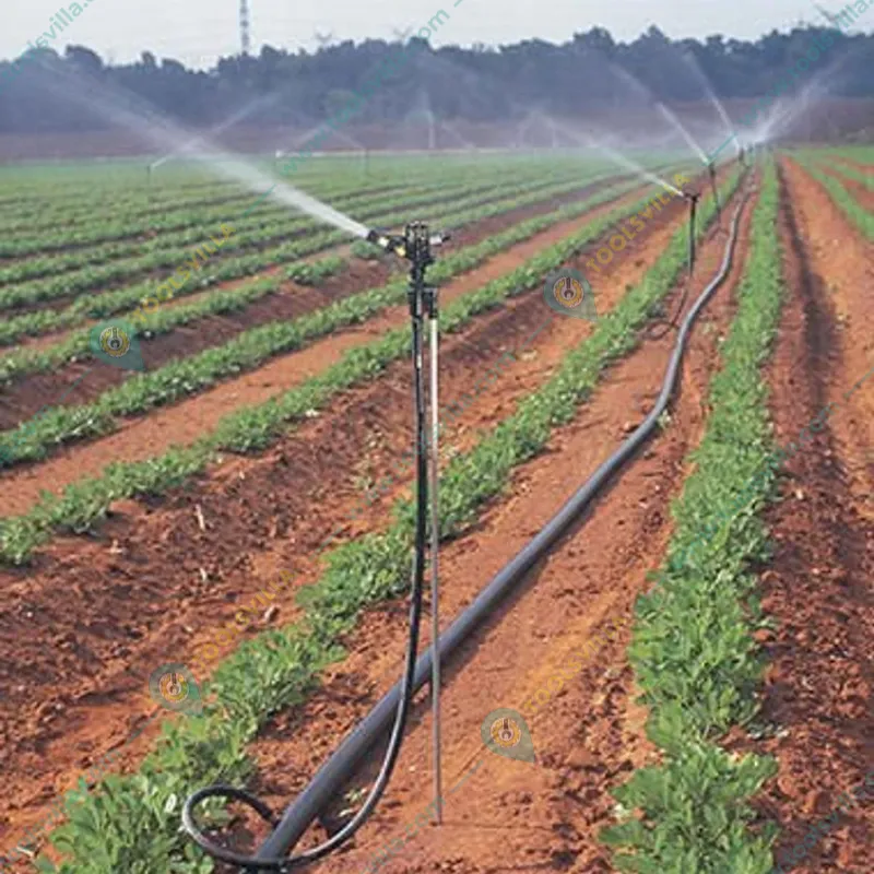 PPL AGRO 3/4 inches  Plastic Part Circle 360 Degree Rotating Sprinkler with Plastic Nozzle For Watering  