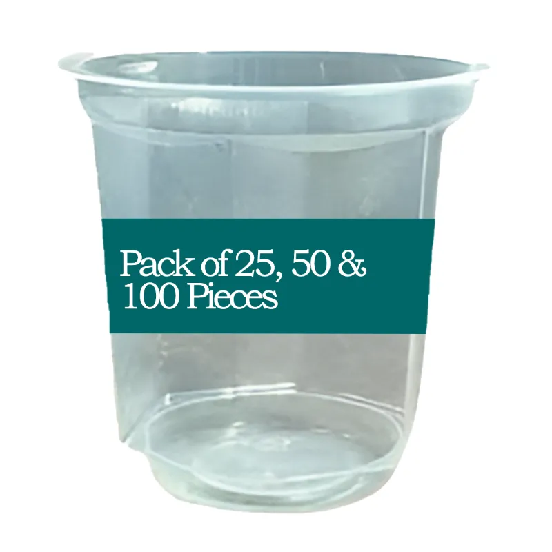 750ml Transparent Round Plastic Container Without Lid for Rasgulla Packaging(Pack-50 Pcs )