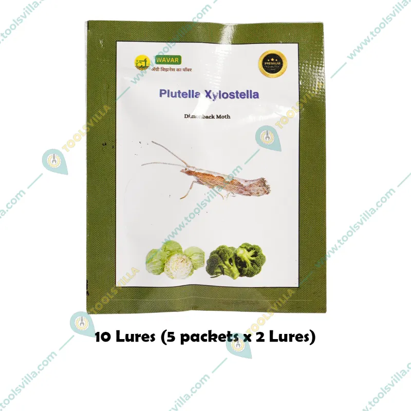 WAVAR Plutella Xylostella Lure (Diamond Back Moth) | 2 Lures  Per Packet(Quantity-5 packets)