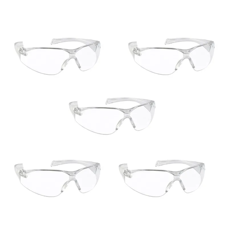 Super Safety Hard Coated Safety Goggles Against Dust & Flying Particles(Pack-5 pcs,Color-White)