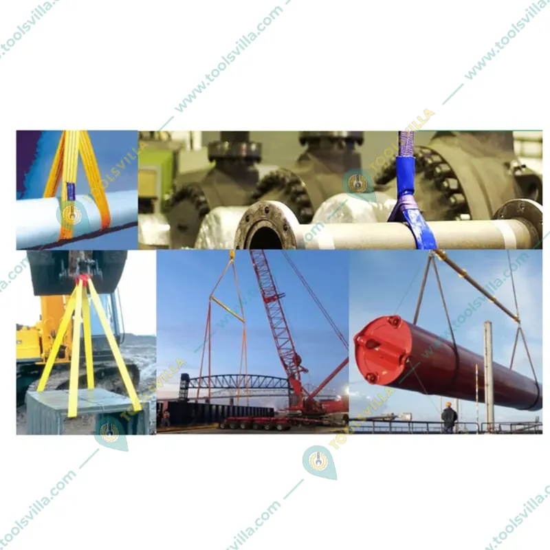 Safelift 2 Ton 1 Meter Duplex Polyester Web Sling, Width 50 mm