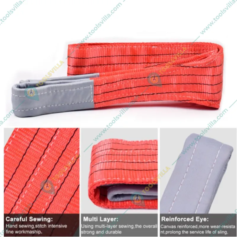 Polystud 5 Ton 3 Meter Polyester Web Sling With Double Layer & 125 mm Width