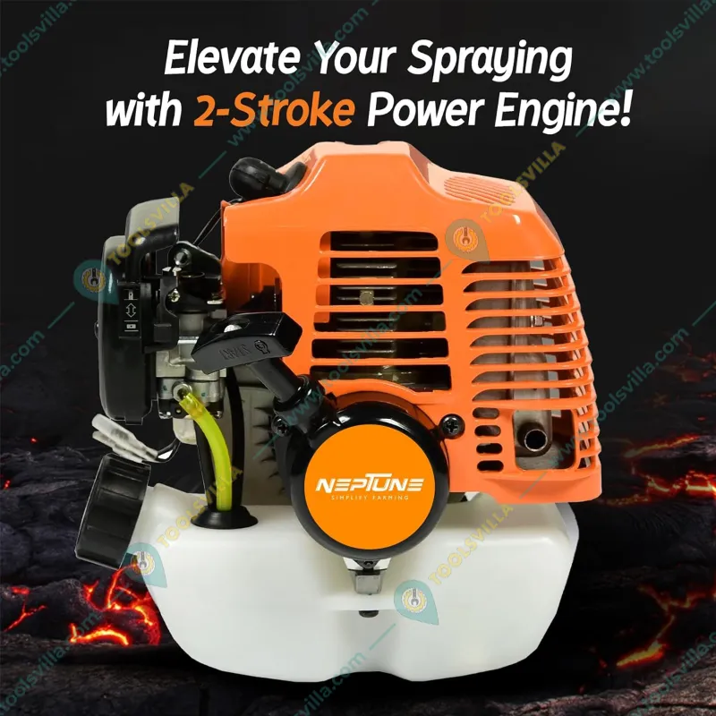 Neptune PW-768A , 2 Stroke 26 CC Portable Power Sprayer with 15 meter Hose Pipe for Agriculture and Gardening Purpose