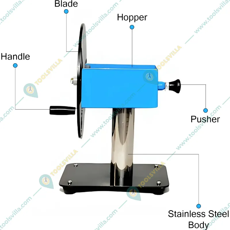 MS Body Hand Operated 3 Blades Potato Wafer Machine