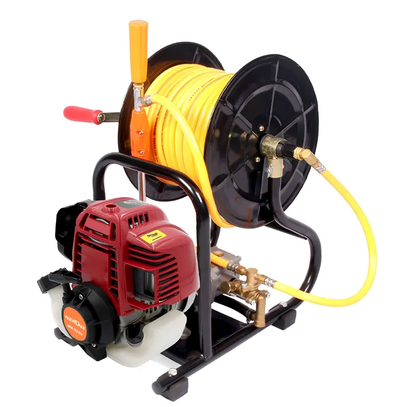 Neptune PW-768 WH 4 Stroke Portable Power Sprayer With Hose Reel, 15 Meter Hose Pipe & Spray Gun 