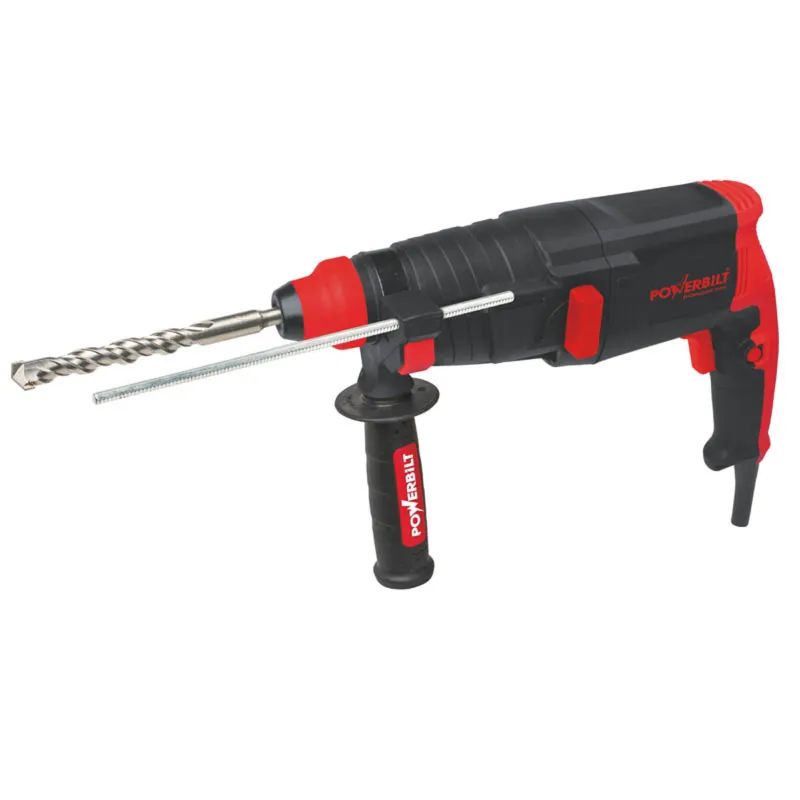POWERBILT 20mm 1100 Watt  Water Proof & Dust Proof Variable Speed, F/R Function Rotary Hammer, 850-3900 RPM (PBT-RH-20A)