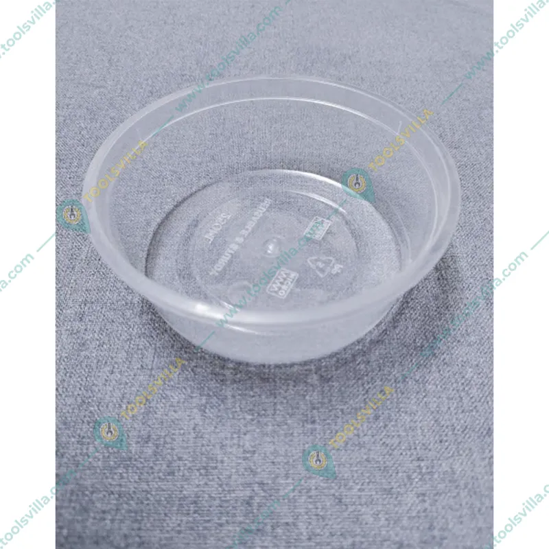 123*25 mm Top Seal PP Round Containers For Food Packaging(Pack-25 Pcs)