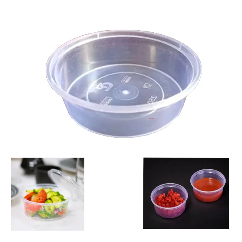 123*25 mm Top Seal PP Round Containers For Food Packaging(Pack-25 Pcs)