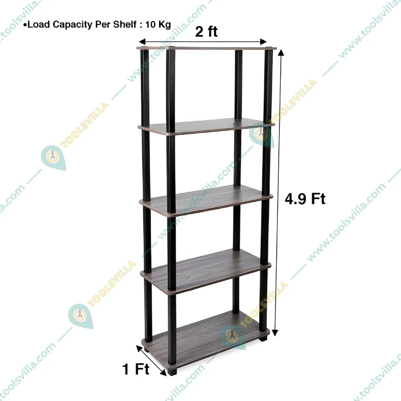 metal rack shelf 5 tier