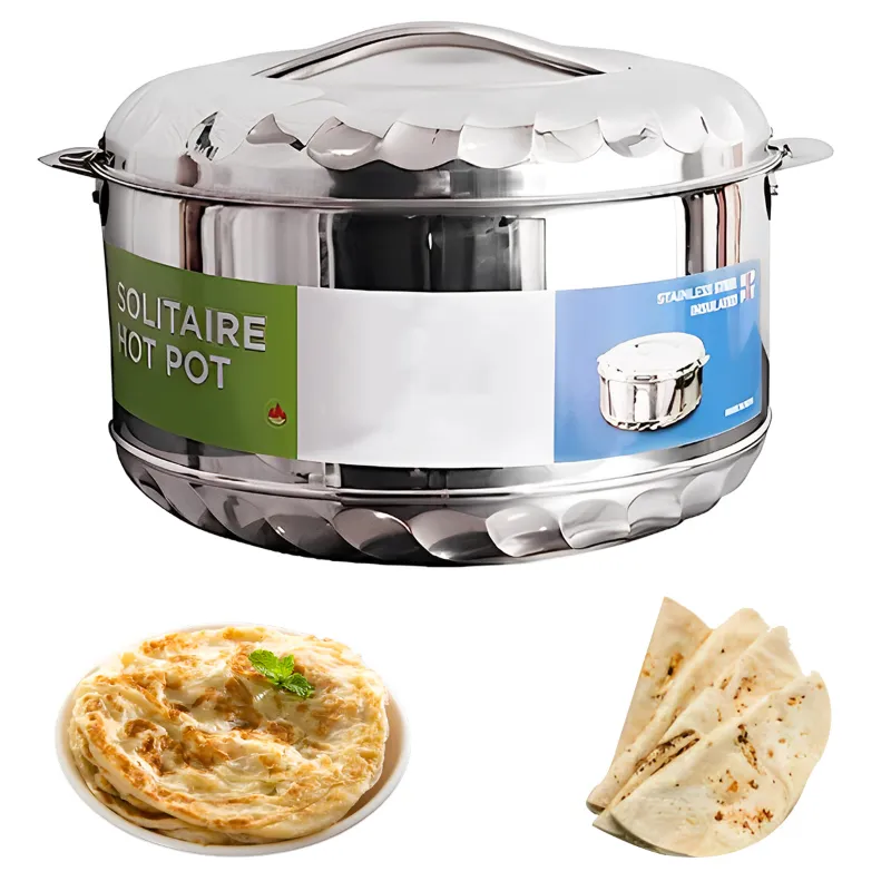 Premium Quality Stainless Steel Casserole/ Hotpot, 15 Lts Capacity