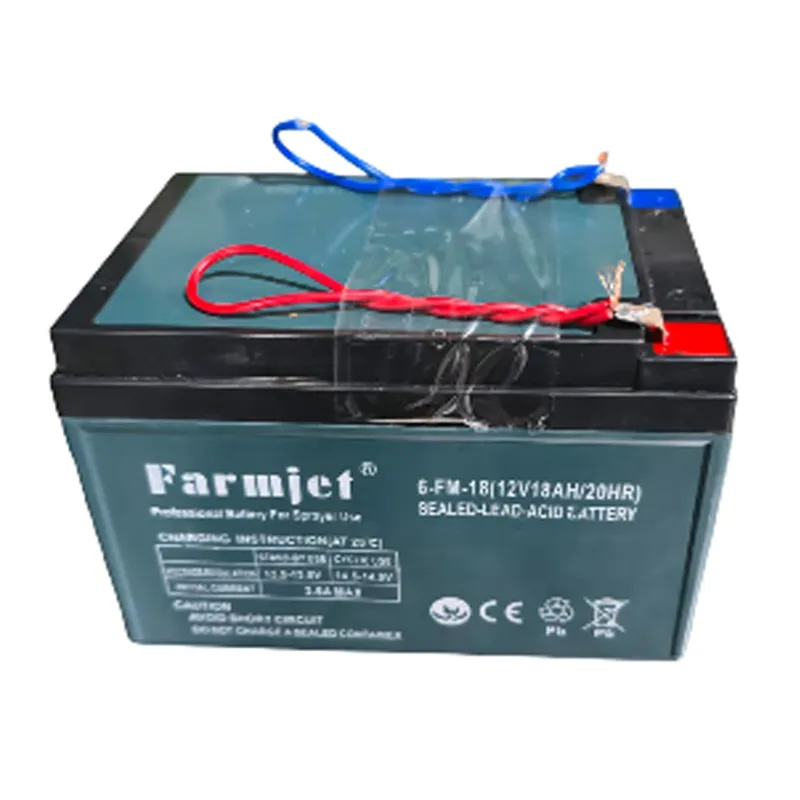 Premium Quality Rechargeable12V 18Ah Battery With Wire for Agricultural Sprayers & Spray Pumps