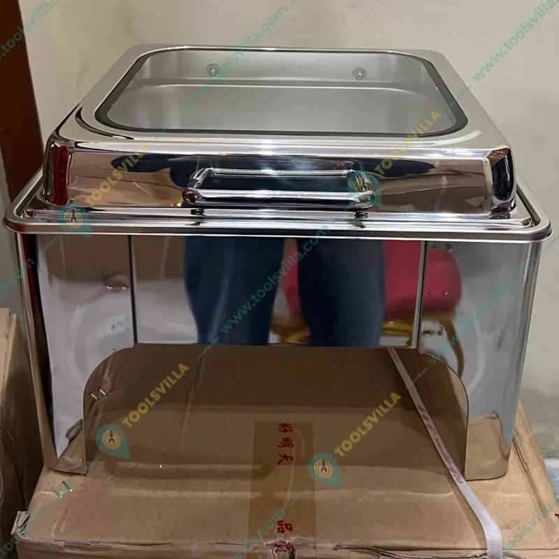 Premium Quality Buffet Chafing Dish with Electric Based and Glass Lid , 5 Liter Capacity