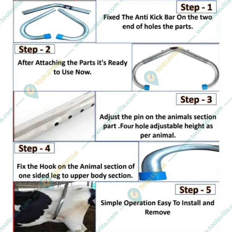 COWFY Premium Quality MS Anti Kick Bar For Cow