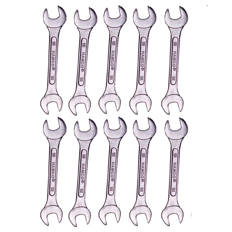 Premium Quality Double Open End Spanner 12X13mm - Pack of 10 