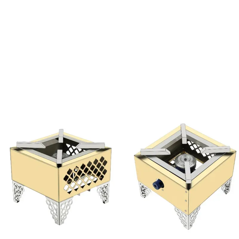 Premium Quality Gold finish Stainless Steel Gas Bhatti