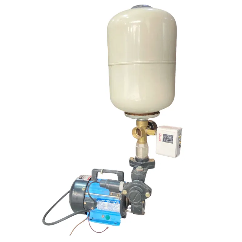 Accord 0.5Hp 1Ph Copper Winding Water Pressure Booster Pump With 8L Tank, 38m Max. Head for 2 Bathrooms- 1 Year Warranty