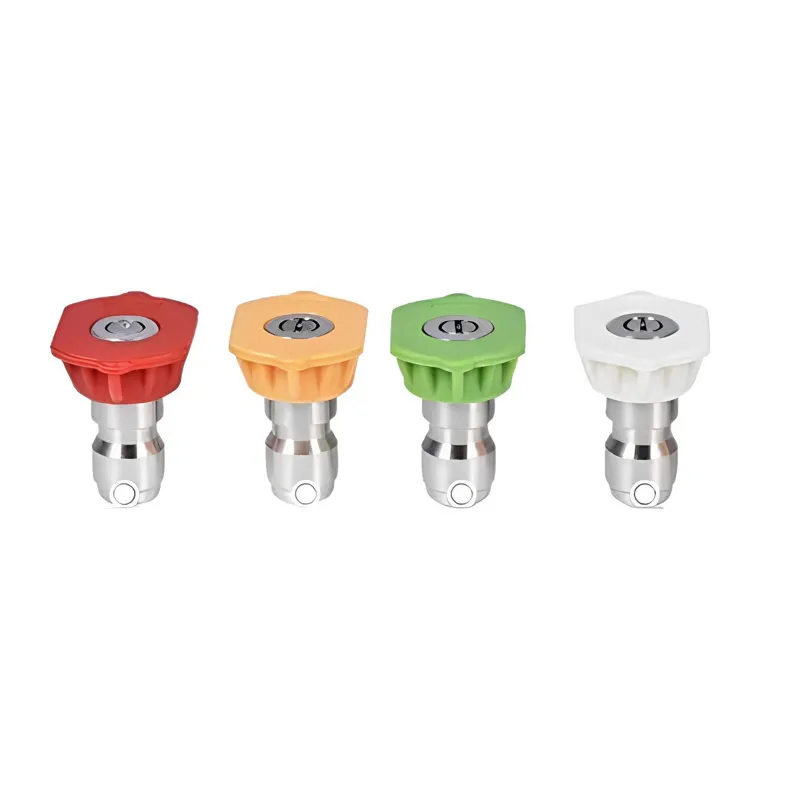 Premium Quality Pressure Washer Spray Nozzle Tips Multiple Degrees, 1/4 inch Pack of 4