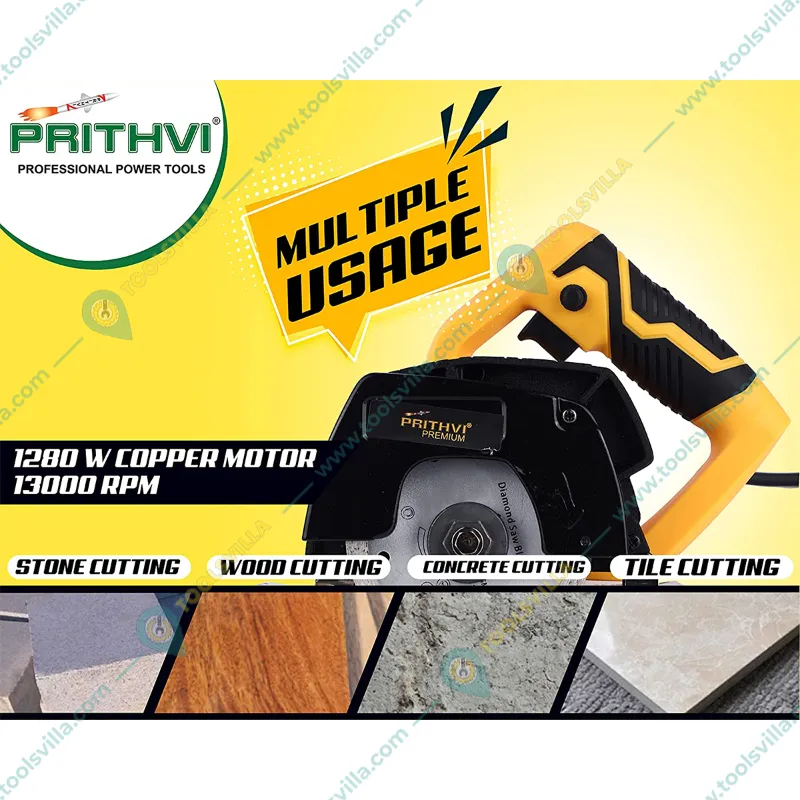 110 mm 1280W Premium Marble Cutter, 13000rpm (PPR110)