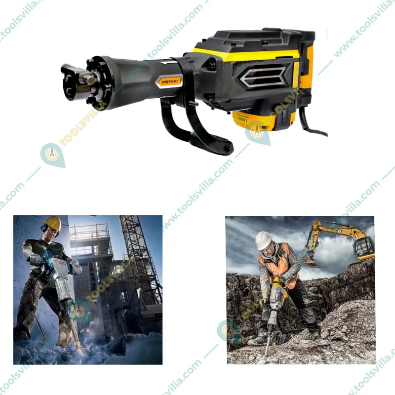 Prithvi Premium 16 kg Powerful Demolition Hammer 1650 W, 1800 RPM (PPR-18)