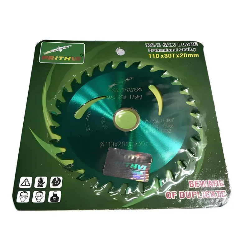 Prithvi 4 inch TCT Saw Blade (Green) for Wood Cutting(Teeth-30,Pack-1 Pcs)