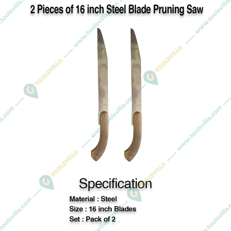2 pieces of Hand Powered Pruning Saw Wood Cutter Used for Tree Branch and Gardening (AARI)