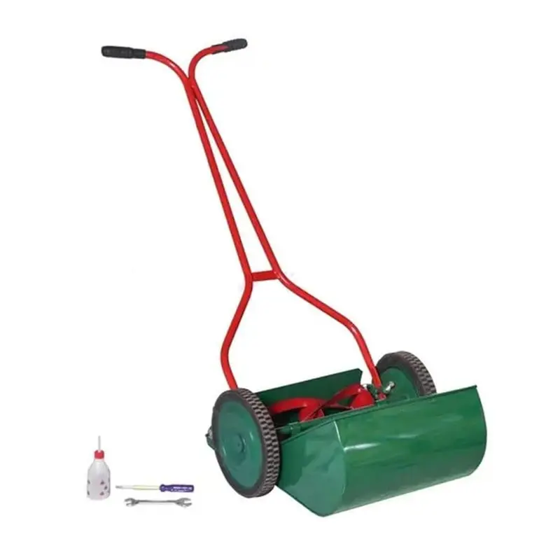 Heavy Duty 12 inch Steel Frame Wheel Type Push Mower for Cutting/Trimming Grass