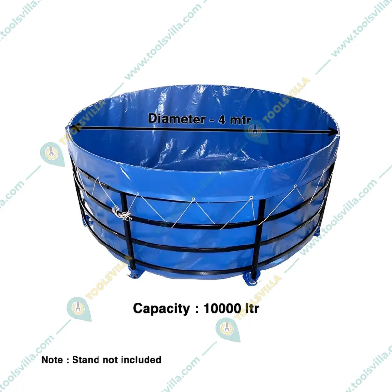 ZN GLOBAL NATION 750 GSM 4 meter, 10000 liter Round Type Tarpaulin Sheet for Biofloc Fish Tank