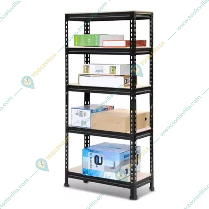 Keepwell 63 x 32 x 16 Inch 5 Wooden Adjustable Shelves Laminated Boltless Rack 