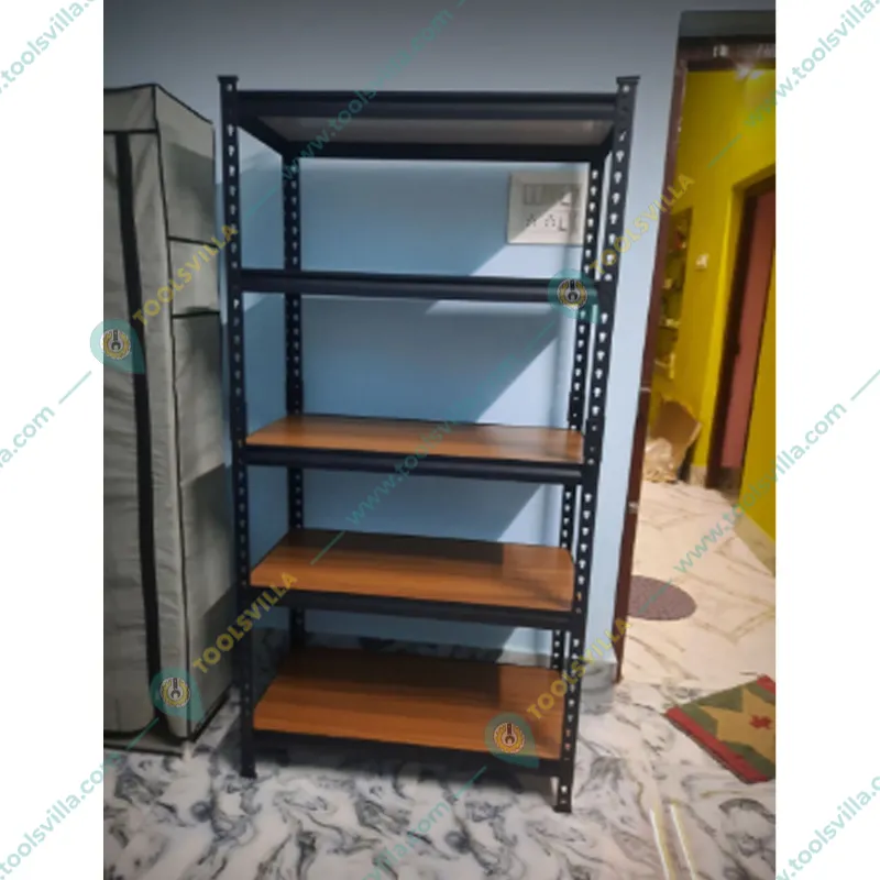 Keepwell 63 x 32 x 16 Inch 5 Wooden Adjustable Shelves Laminated Boltless Rack 