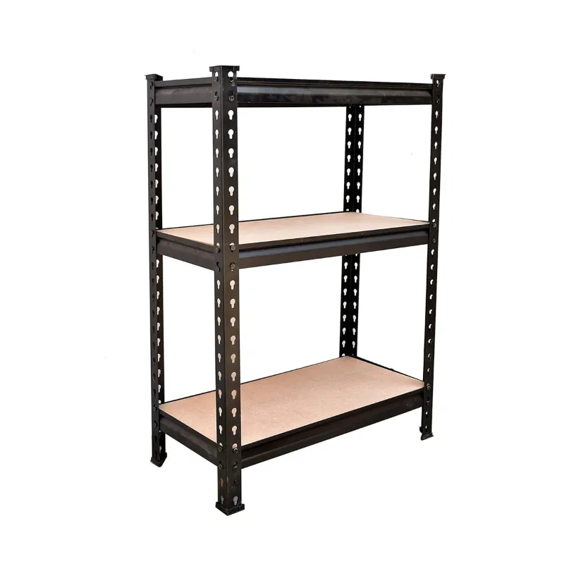 Keepwell 36 x 36 x 12 Inch 3 Wooden Shelves Boltless Multipurpose Rack 
