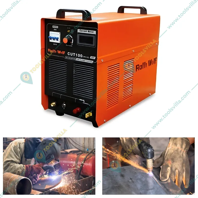 Ralli Wolf CUT 100IJ Three Phase Air Plasma Cutting Welding Machine, 100 Amp (RC10)